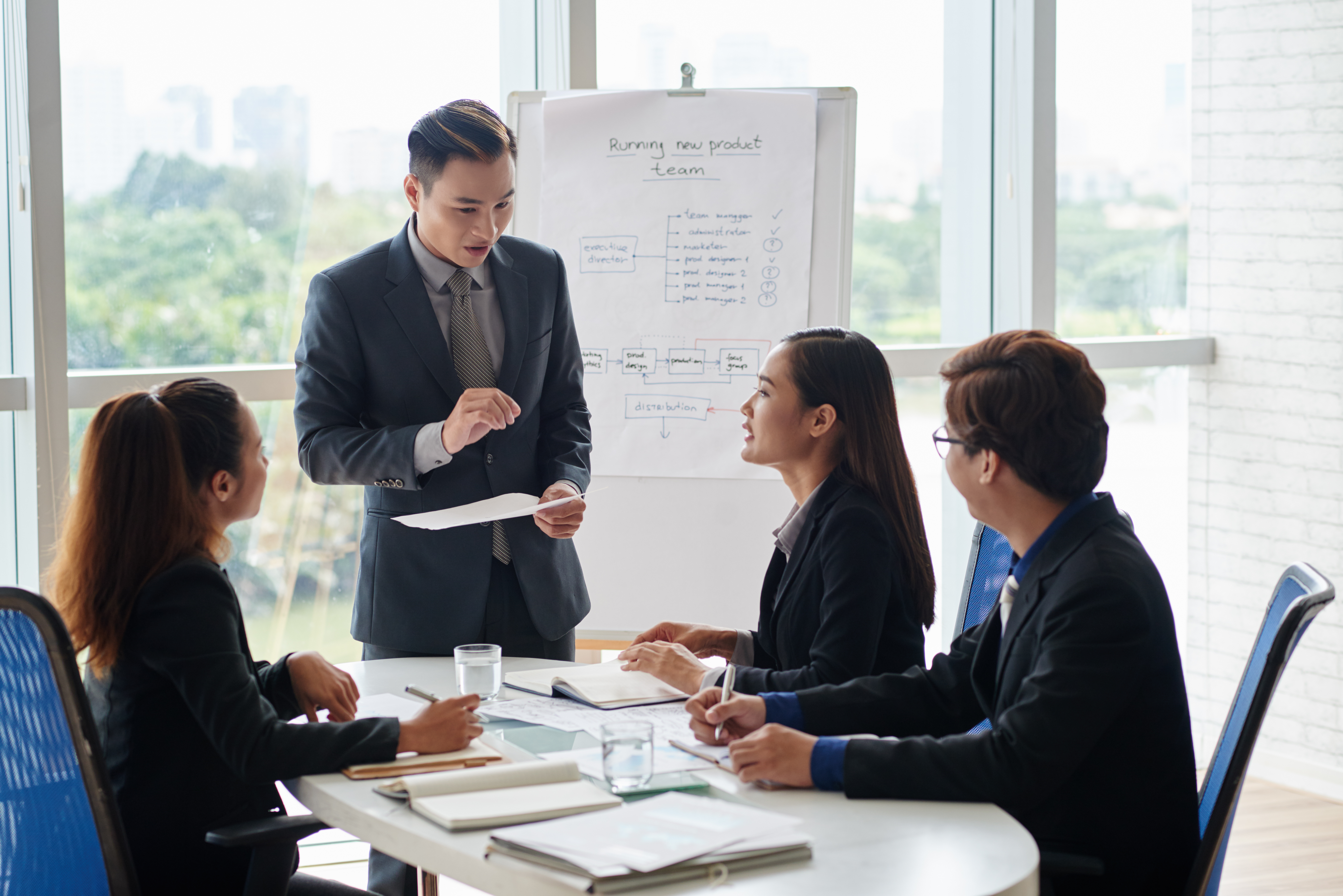 Corporate training and team development session